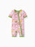 Bamboo Baby Boy /  Girl 2-Way Zip Onesies Anti Slip Childlike Food Pattern Bamboo Sleepwear (Snug-Fitting)
 Light Pink