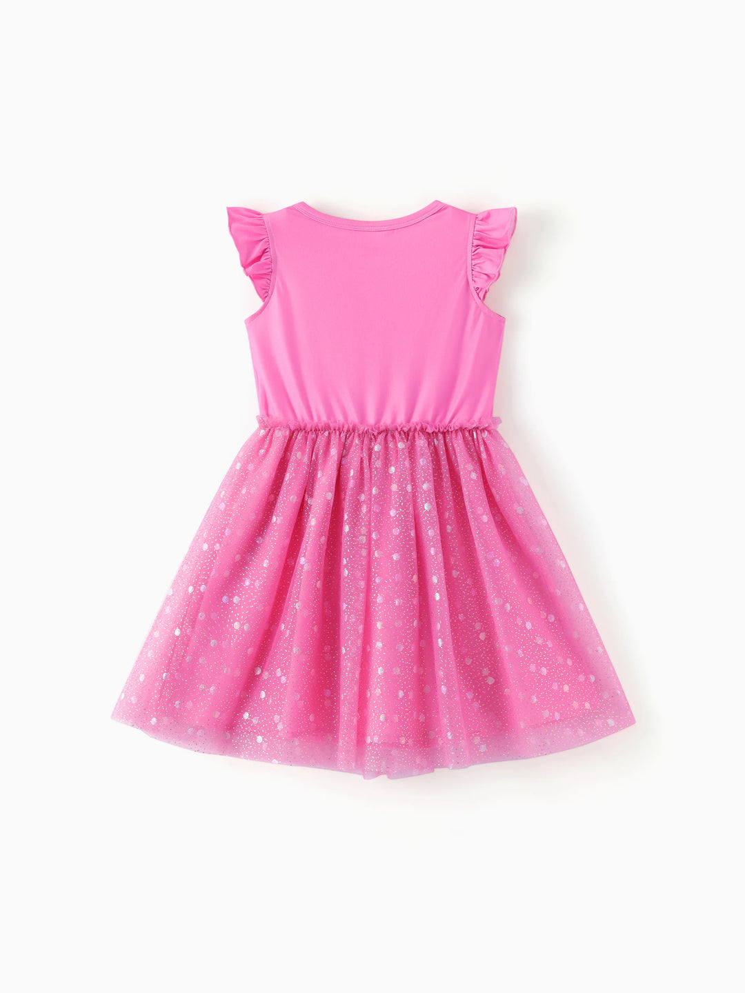 PAW Patrol Toddler Girl Skye & Liberty Sweet Ruffle-sleeve Mesh Dress Pink