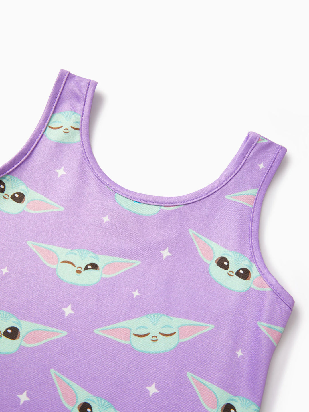 Star Wars Toddler/Kid Girl Grogu Allover Print Sleeveless Dress Purple