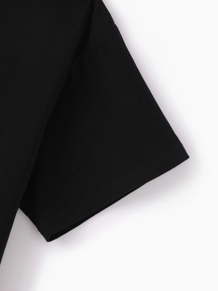 Barbie Mommy and Me Letter Print Short Sleeve Cotton Tee Black