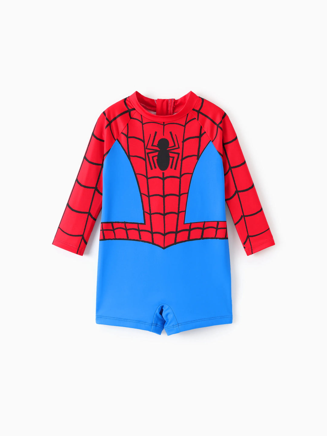 Marvel Baby/Toddler Boy Spider-Man UPF30+ Colorblock Print Swimsuit Red