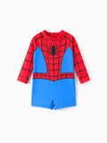 Marvel Baby/Toddler Boy Spider-Man UPF30+ Colorblock Print Swimsuit  Red