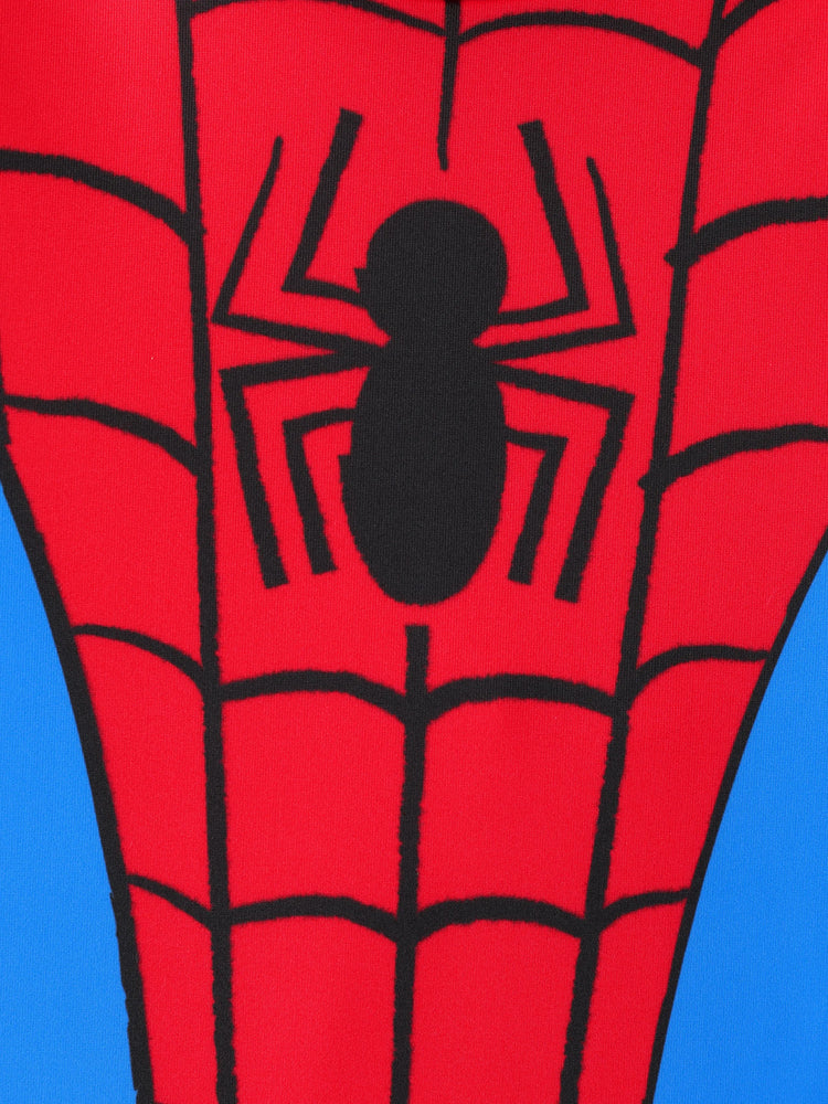 Marvel Baby/Toddler Boy Spider-Man UPF30+ Colorblock Print Swimsuit  Red