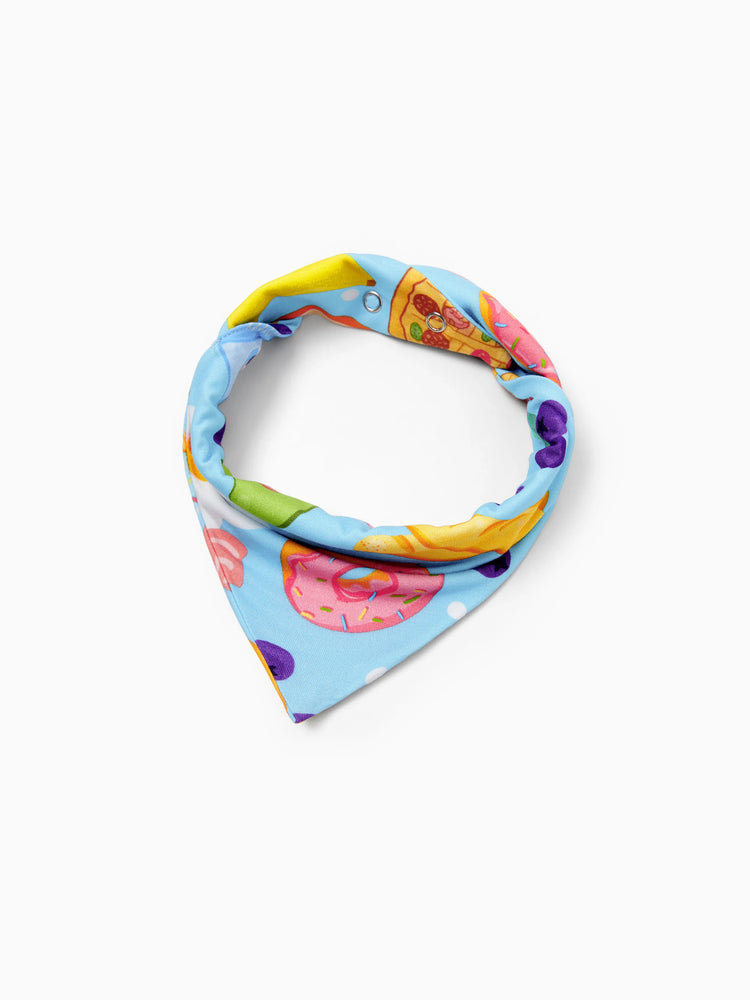 Family Matching Bamboo Pajamas Soft Bamboo Viscose PJs for Men Women Kids Toddler, Fun Food & Fruit Print Short-sleeve Sleepwear Blue