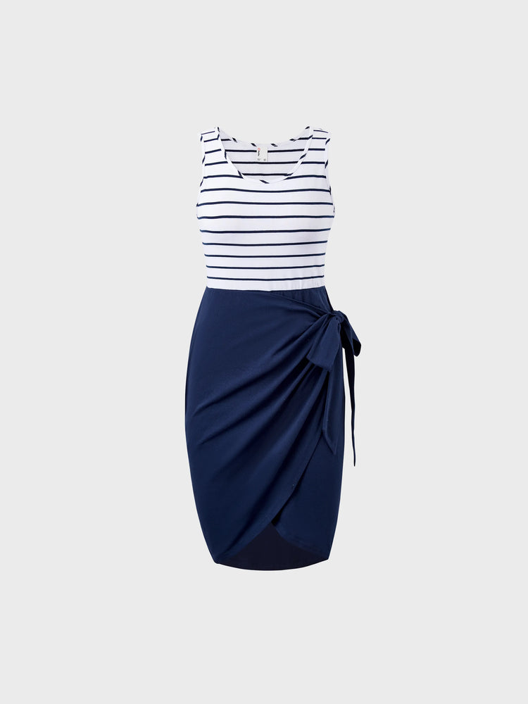 Family Matching Cotton T-Shirt & Dress Set – Sunny Days Palm Print for Dad, Mom, Baby & Toddler, Perfect for Summer Vacations & Family Outings Tibetan blue