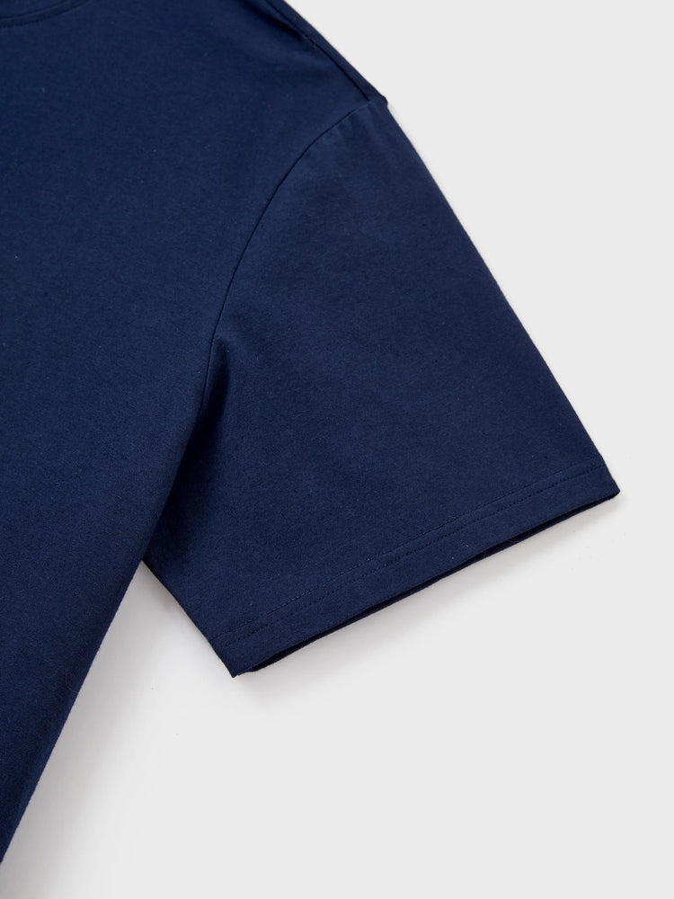 Daddy & Daughter Cotton T-Shirt & Dress Set – Sunny Days Palm Print for Dad, Mom, Baby & Toddler, Perfect for Summer Vacations & Family Outings Tibetan blue