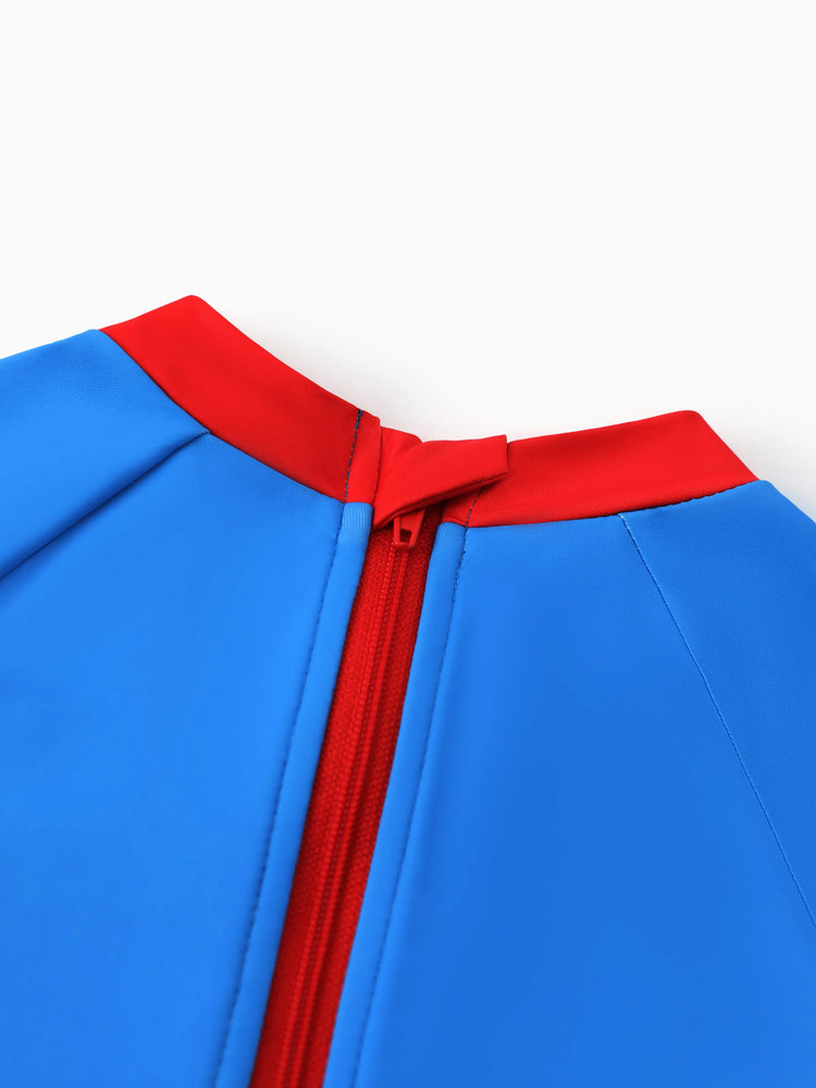 Marvel Baby/Toddler Boy Captain America UPF30+ Star Print Swimsuit  Blue