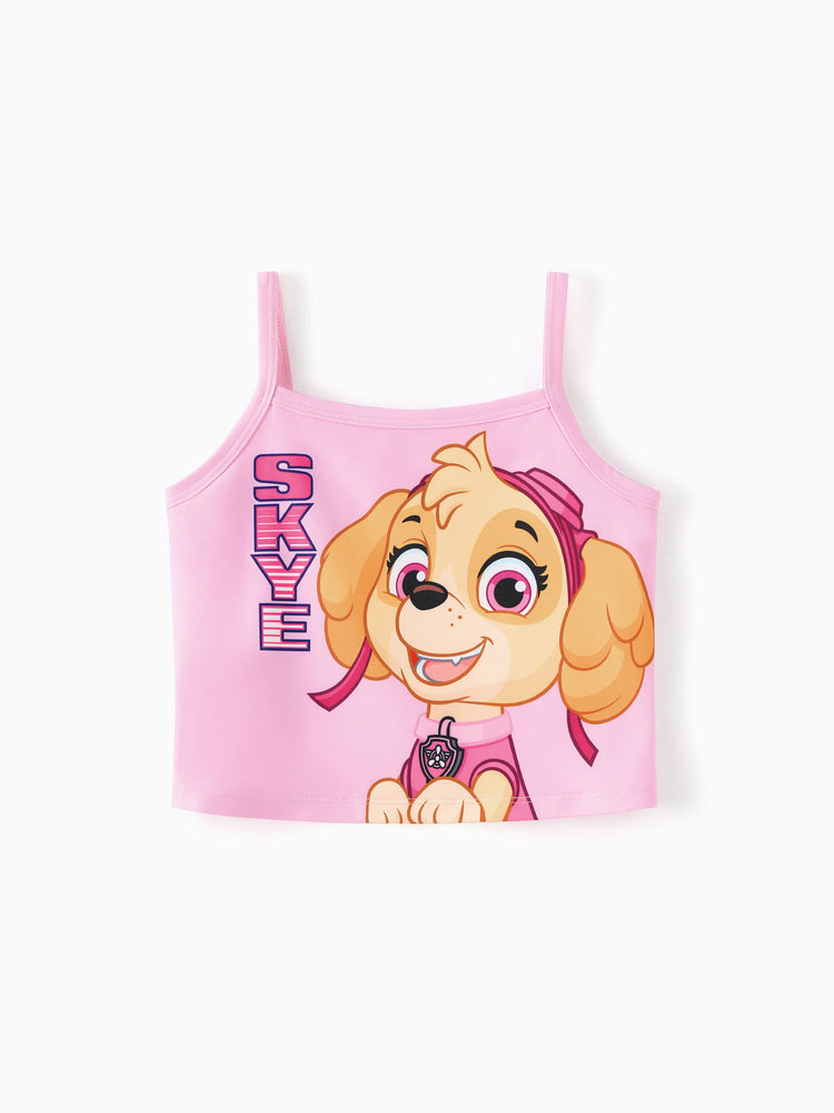 PAW Patrol Toddler Girl Skye Sporty 2pcs Tank Top and Pleated Skirt Set Pink