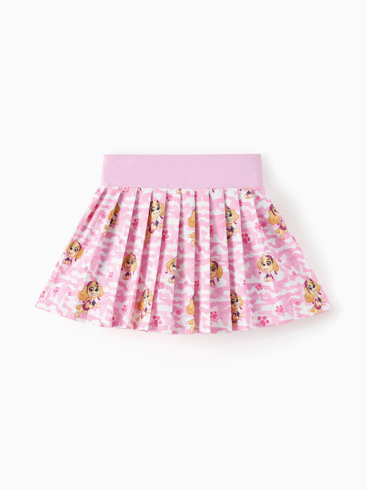 PAW Patrol Toddler Girl Skye Sporty 2pcs Tank Top and Pleated Skirt Set Pink