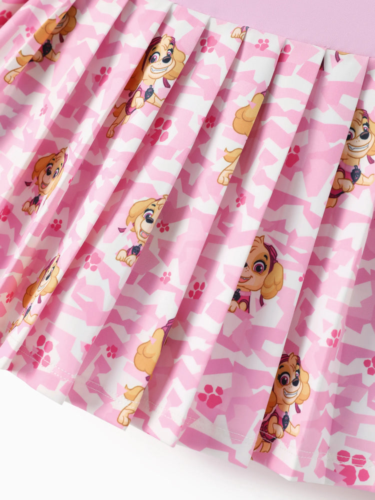 PAW Patrol Toddler Girl Skye Sporty 2pcs Tank Top and Pleated Skirt Set Pink