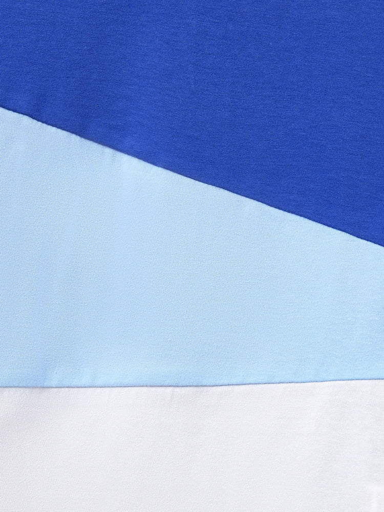 Daddy & Son Tropical Dress & T-shirt Set – Blue Floral Print for Dad, Mom, Girls & Baby, Perfect for Summer Vacations and Family Photos Blue