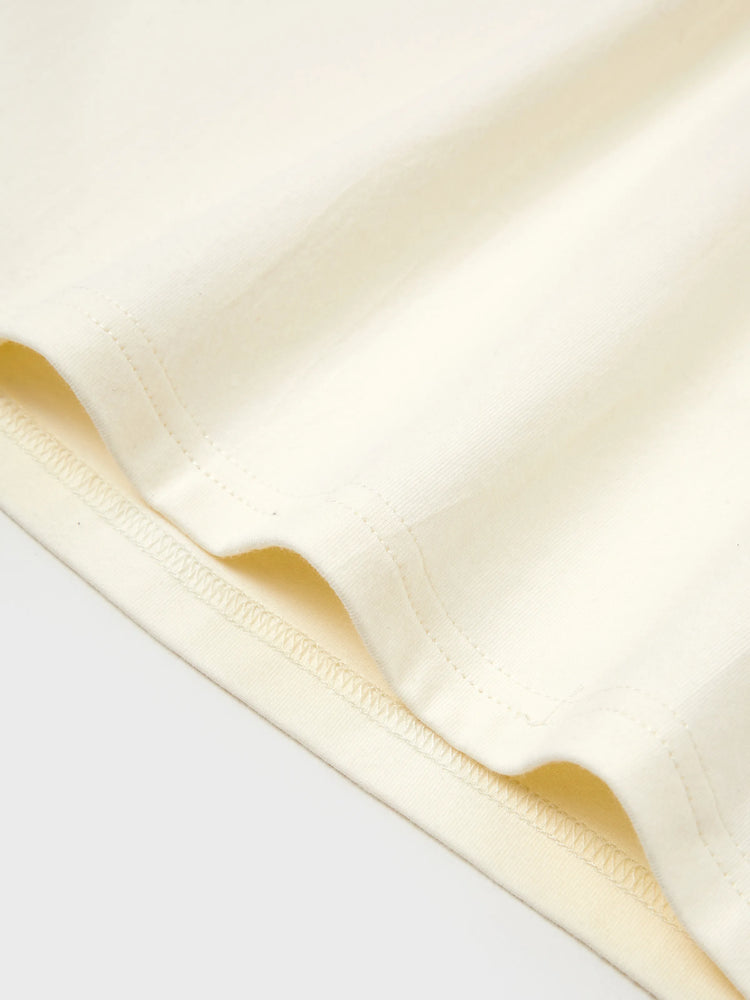 Family Matching Casual Outfit Colorblock Polo Collar T-shirt or Floral Print Flutter Sleeveless Dress Set Orange red