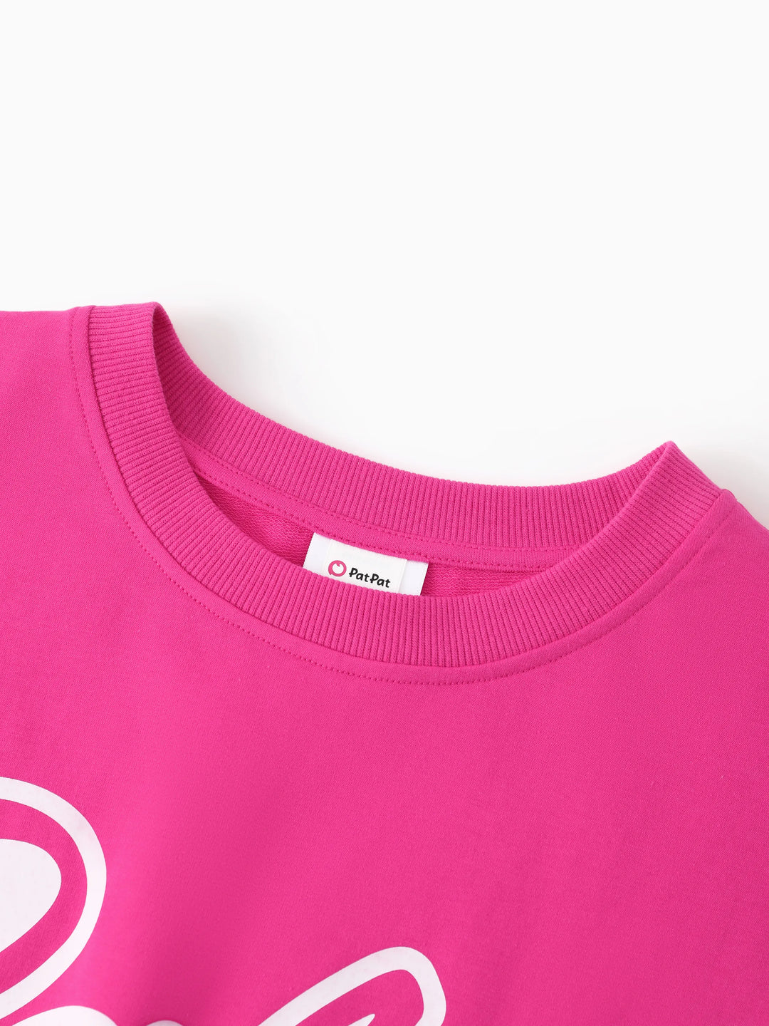 Barbie Mommy and Me 2-teiliges Fledermausärmel Crop-Top und Shorts Set Hot Pink