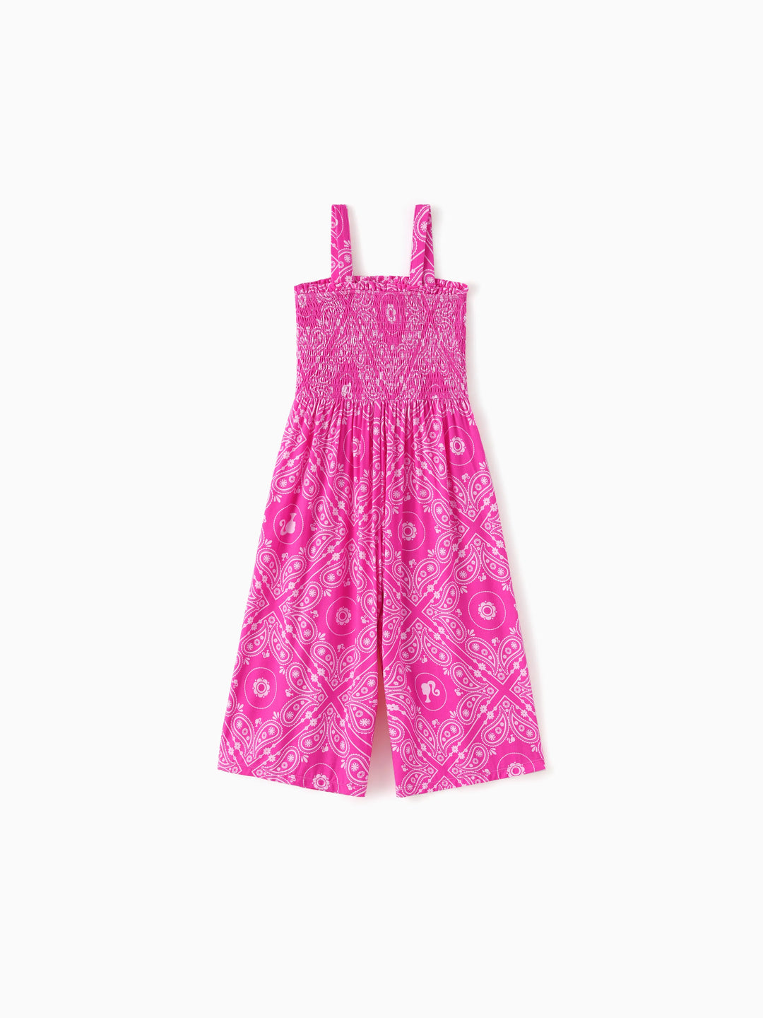 Barbie Mommy-and-Me Bambus-Allover-Print-Jumpsuit Hot Pink