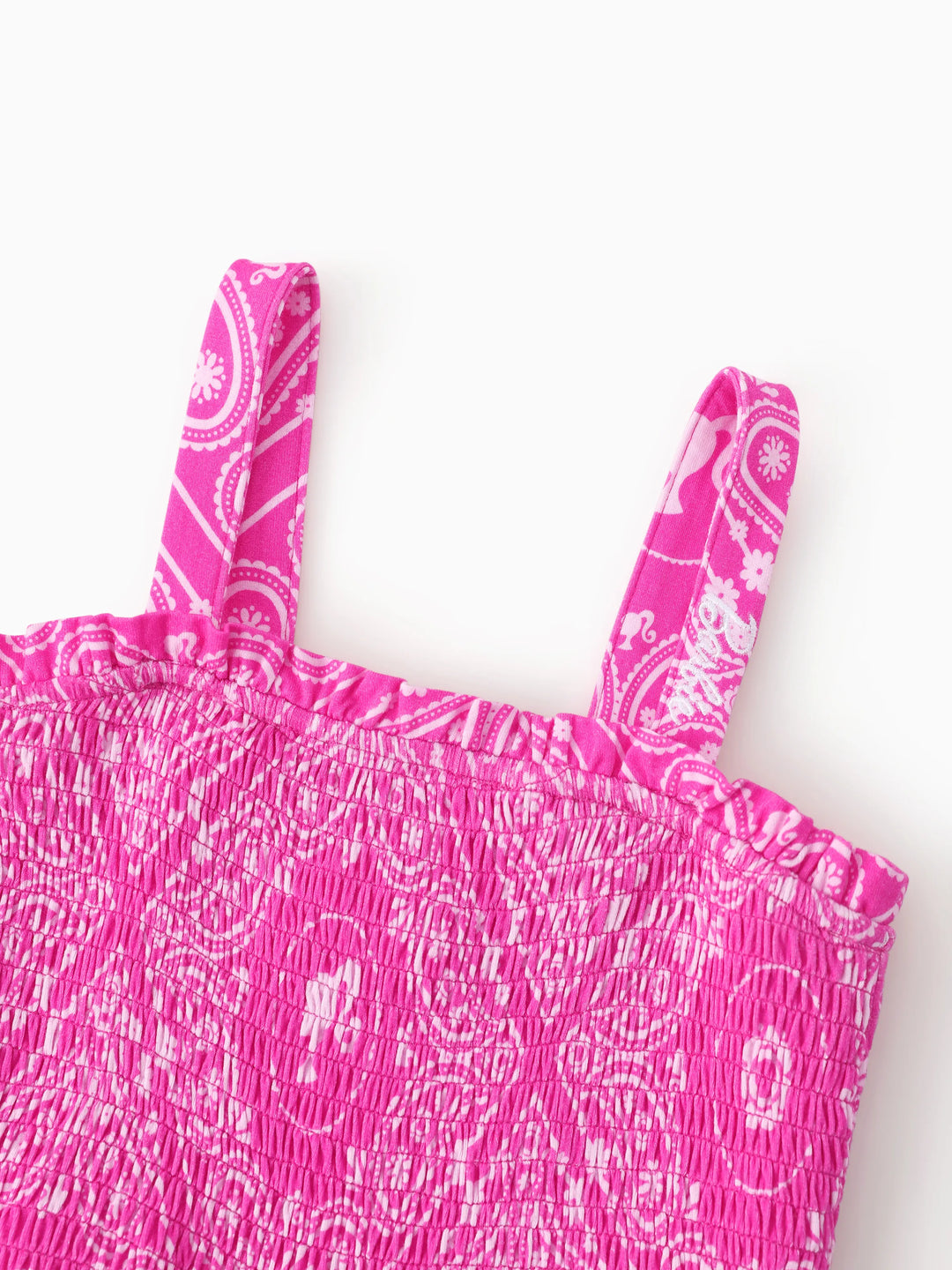 Barbie Mommy-and-Me Bambus-Allover-Print-Jumpsuit Hot Pink
