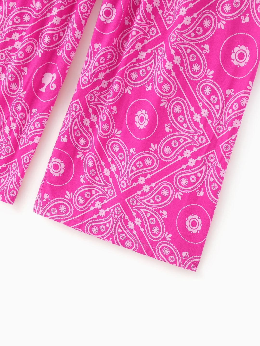 Barbie Mommy-and-Me Bambus-Allover-Print-Jumpsuit Hot Pink