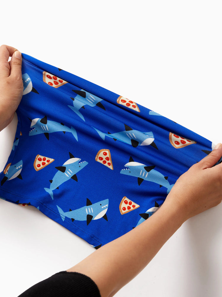 Bamboo Baby/Toddler 2pcs Childlike Printed Snug-Fitting Pajama Sets Sky blue