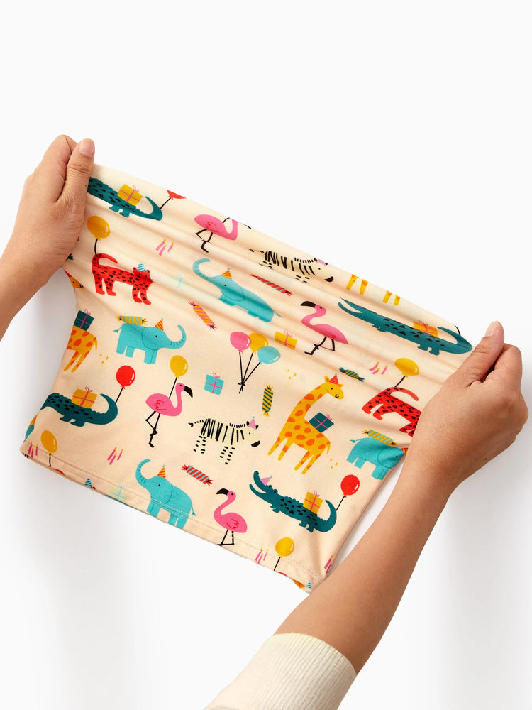 Bamboo Baby/Toddler 2pcs Childlike Printed Snug-Fitting Pajama Sets Pale Yellow