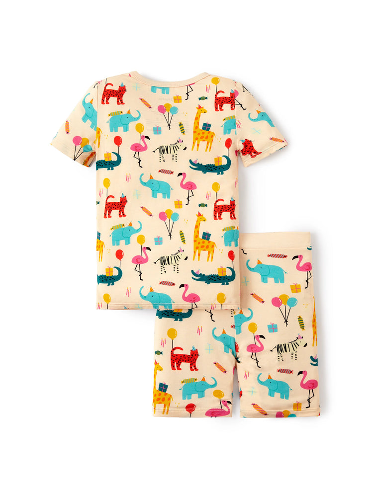 Bamboo Baby/Toddler 2pcs Childlike Printed Snug-Fitting Pajama Sets Pale Yellow