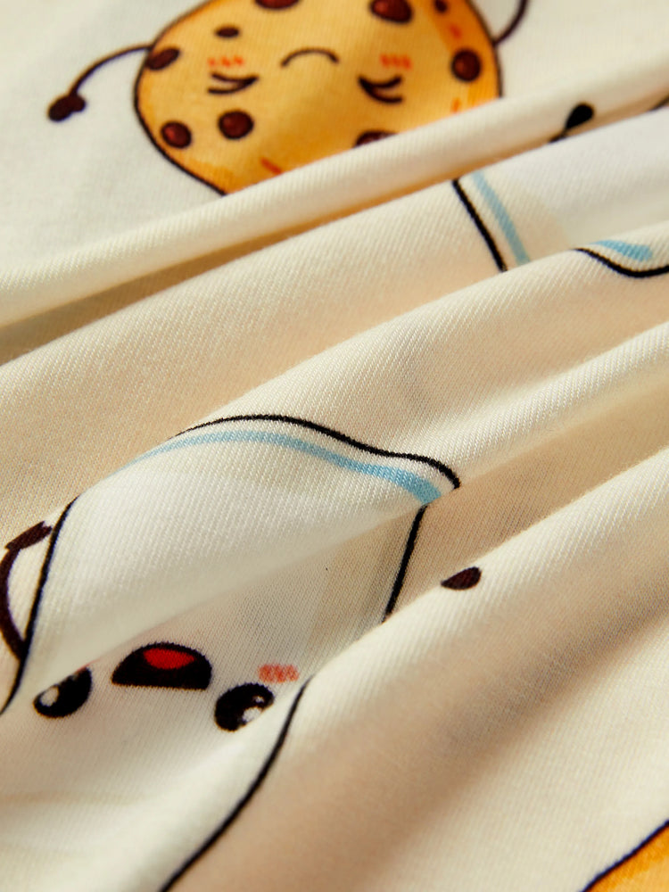 Bamboo Baby Boy/Girl Animal Printed 2-Way Zip Onesies Anti Slip Long-sleeve Footie with Hairband Blue