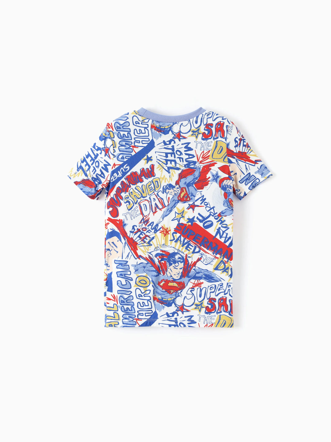 Justice League Kleinkind/Jungen Bambus Superman 2-teiliger eng anliegender Pyjama-Set Blau