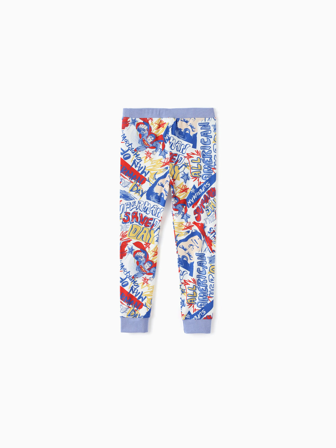 Justice League Kleinkind/Jungen Bambus Superman 2-teiliger eng anliegender Pyjama-Set Blau
