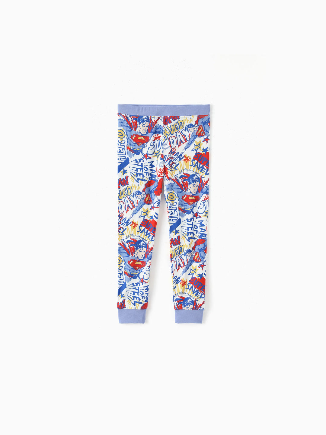 Justice League Kleinkind/Jungen Bambus Superman 2-teiliger eng anliegender Pyjama-Set Blau