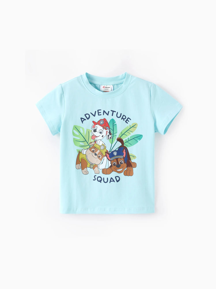 PAW Patrol Mommy & me Floral Dress with Built-in Shorts & Pockets/ Cotton Top Turquoise