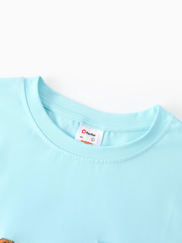 PAW Patrol Matching Family Floral Dress/ Cotton Top Turquoise