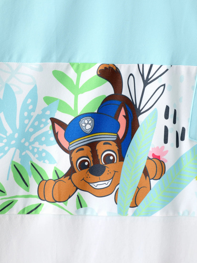 PAW Patrol Daddy & Son Floral Dress/ Cotton Top Turquoise