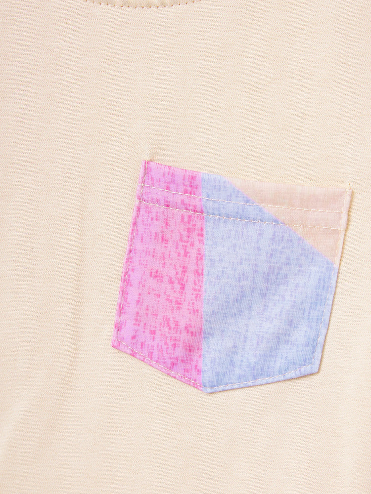 Daddy & Son Outfits Set Colorblock Sleeveless Strappy Dress or Short-sleeve T-shirt Multi-color