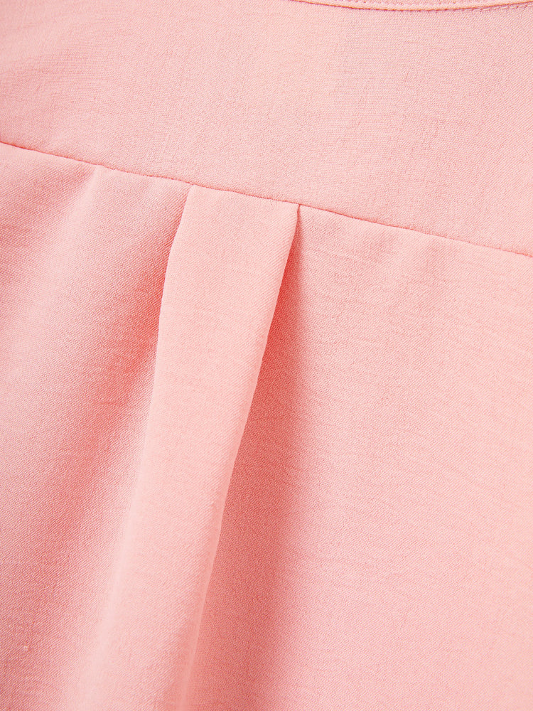 Daddy & Son Pink Outfits, Solid Color Shirts for Dad & Son, Perfect for Summer Family Outings and Photos