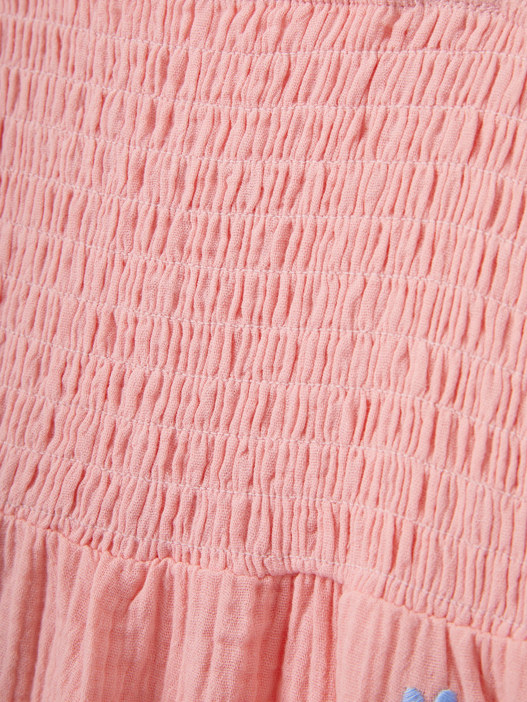 Robe en coton à fleurs roses smockée avec lien au dos, Parfaite pour sorties en famille & photos d'été Rose mauve