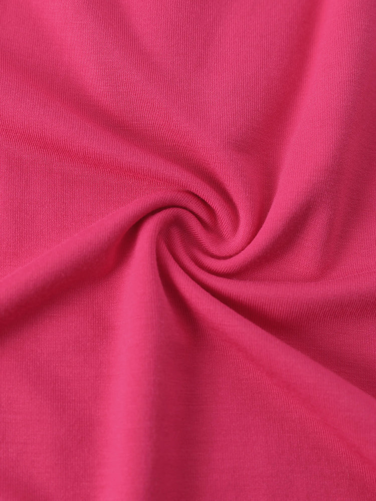 Disney Mickey and Friends Baby Girl 2pcs Minnie Bamboo Ruffled Allover Print Romper Hot Pink