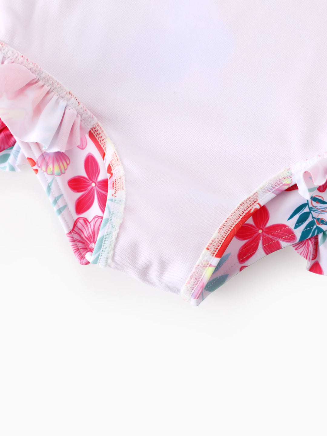 Maillot de bain Disney Princess pour bébé/tout-petit fille Ariel UPF50+ à bretelles nouées et volants Multicolore