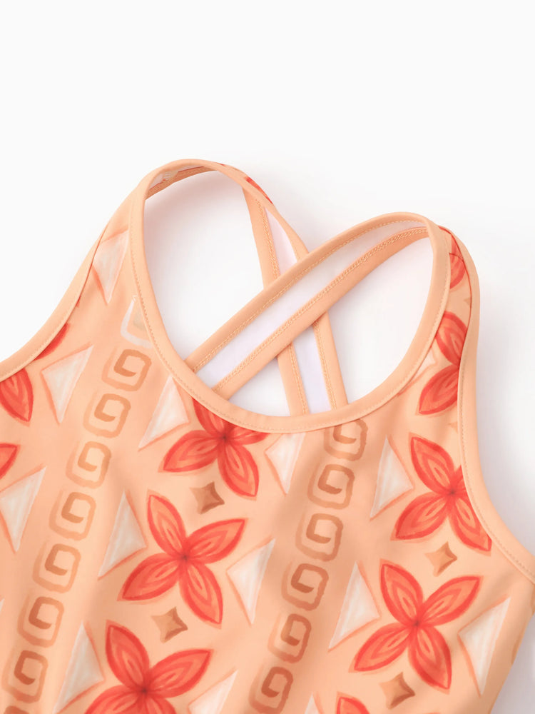 Disney Princess Matching Family Moana Sporty Dress/ Cotton Top Orange