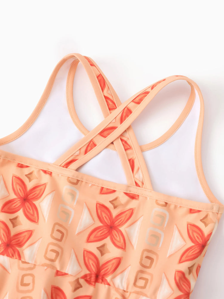 Disney Princess Matching Family Moana Sporty Dress/ Cotton Top Orange