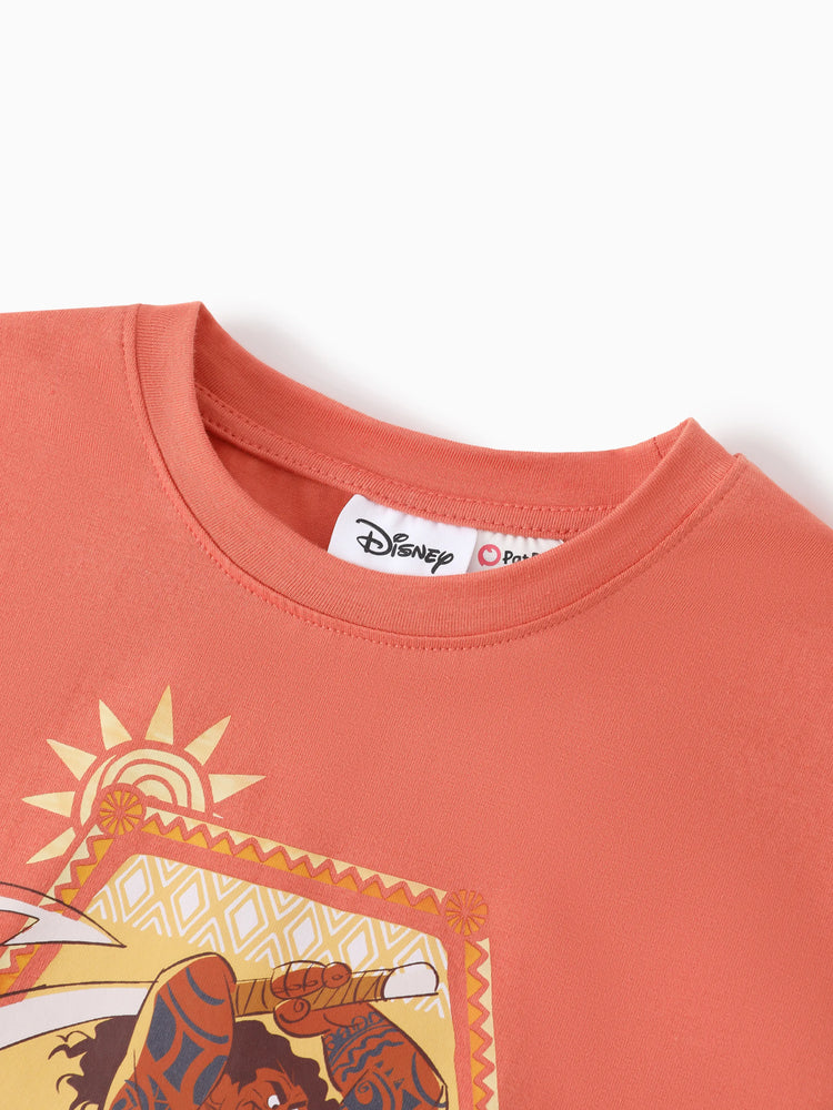 Disney Princess Mommy & me Moana Sporty Dress with Built-in Shorts & Pockets/ Cotton Top Orange