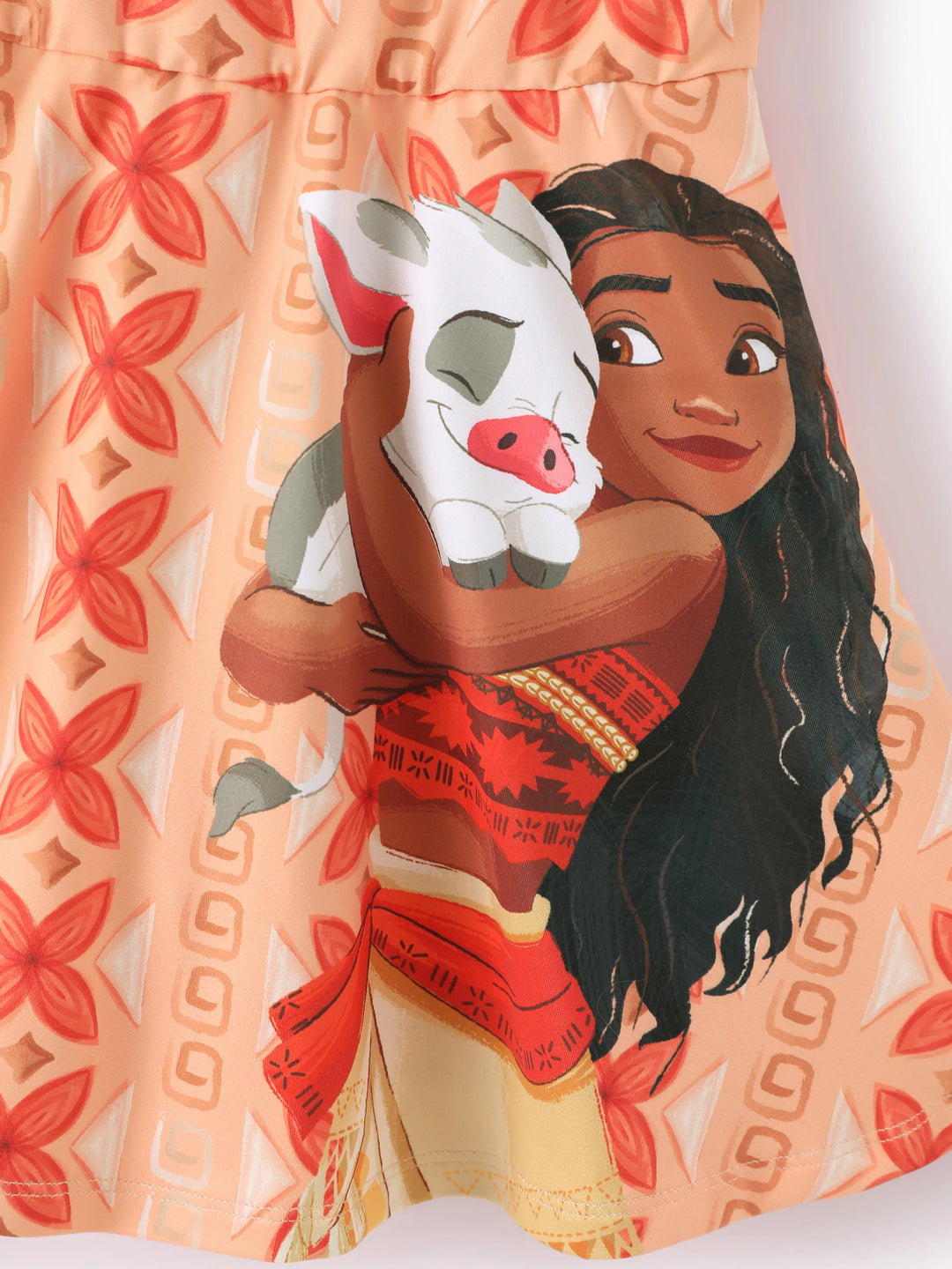 Vestido deportivo/Top de algodón para niña pequeña/niña Disney Princesa Moana naranja