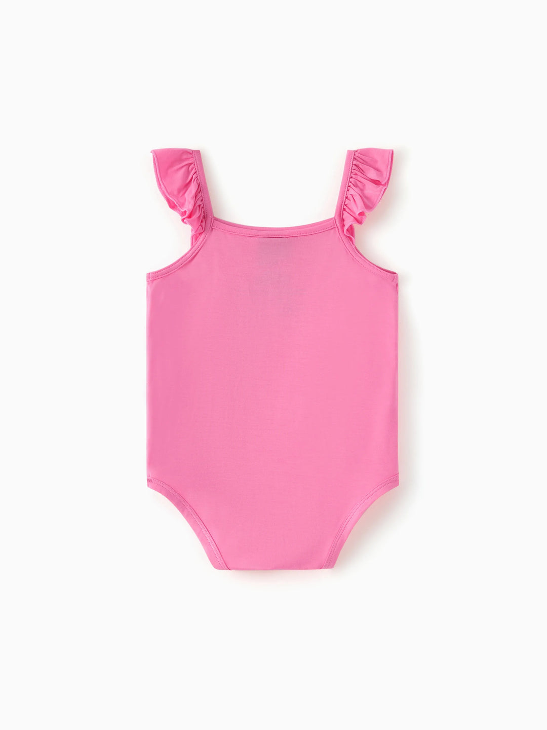 Star Wars Baby Girl Grogu Smocked Bodice Allover Print Dress/Bodysuit Hot Pink