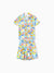 Mommy & me Bamboo Pajamas Soft Bamboo Viscose PJs for Men Women Kids Toddler, Fun Food & Fruit Print Short-sleeve Sleepwear Blue