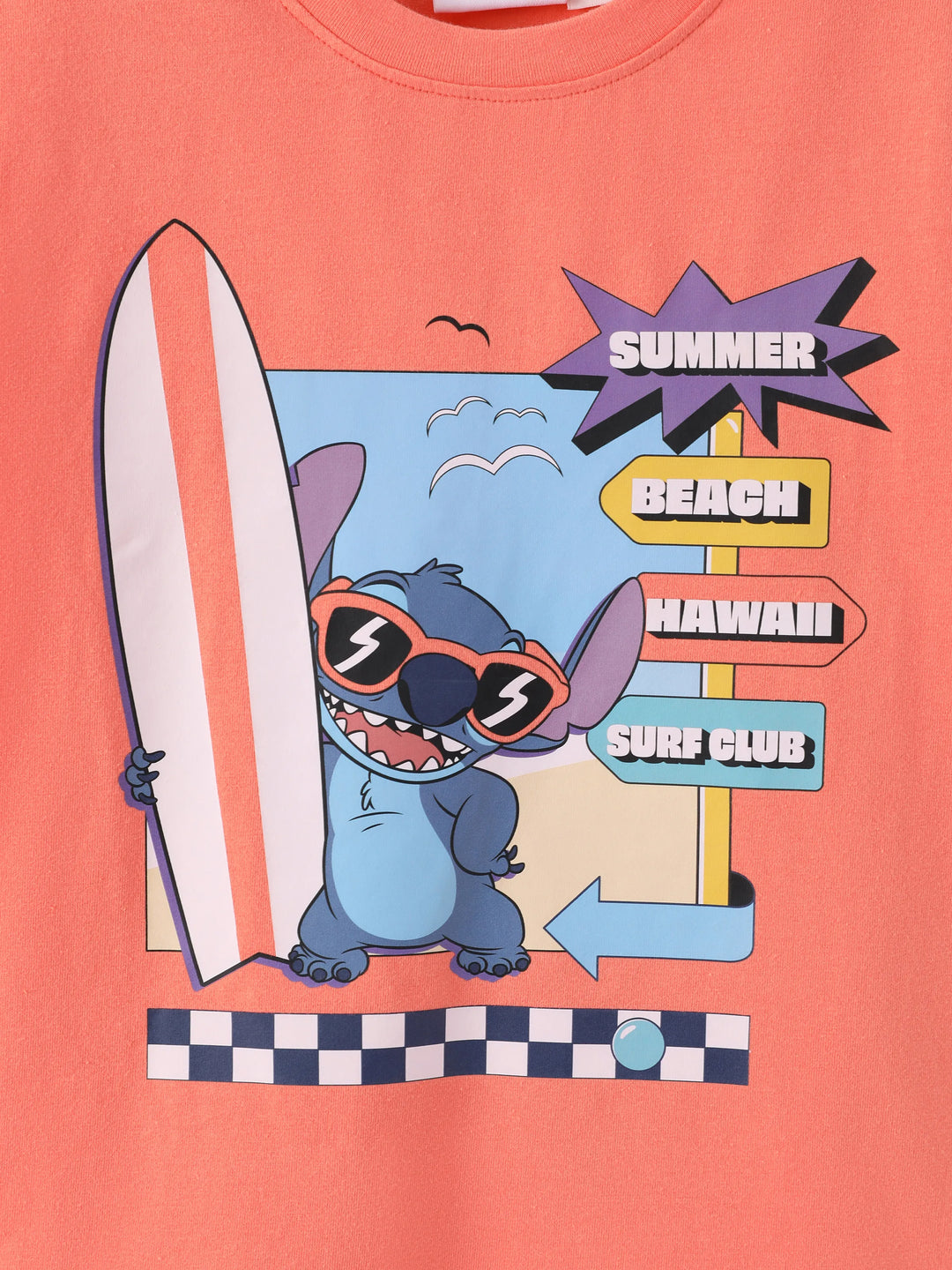 Disney Stitch Matching Family Tropical Floral Sporty Dress with Built-in Shorts & Pockets/ Cotton Top Multi-color