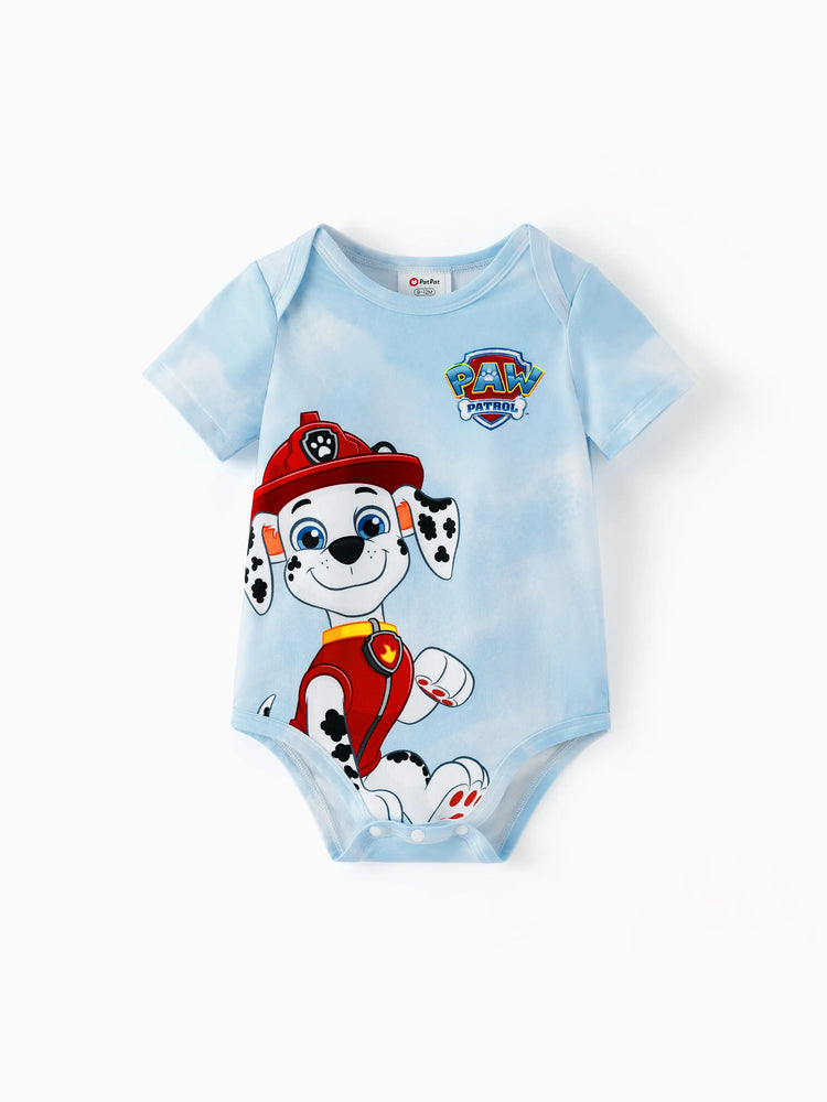 PAW Patrol Matching Family Casual Tie-dye Printed Tee Multi-color