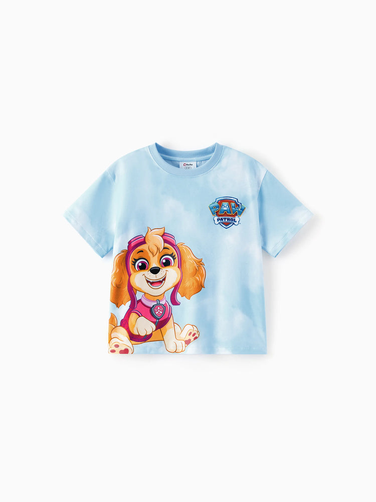 PAW Patrol Mommy & me Casual Tie-dye Printed Tee Multi-color