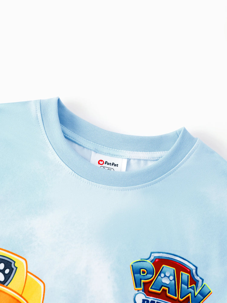 PAW Patrol Matching Family Casual Tie-dye Printed Tee Multi-color