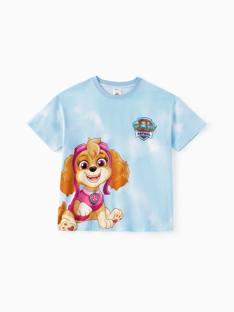 PAW Patrol Matching Family Casual Tie-dye Printed Tee Multi-color