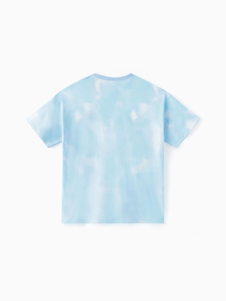 PAW Patrol Daddy & Daughter Casual Tie-dye Printed Tee Multi-color