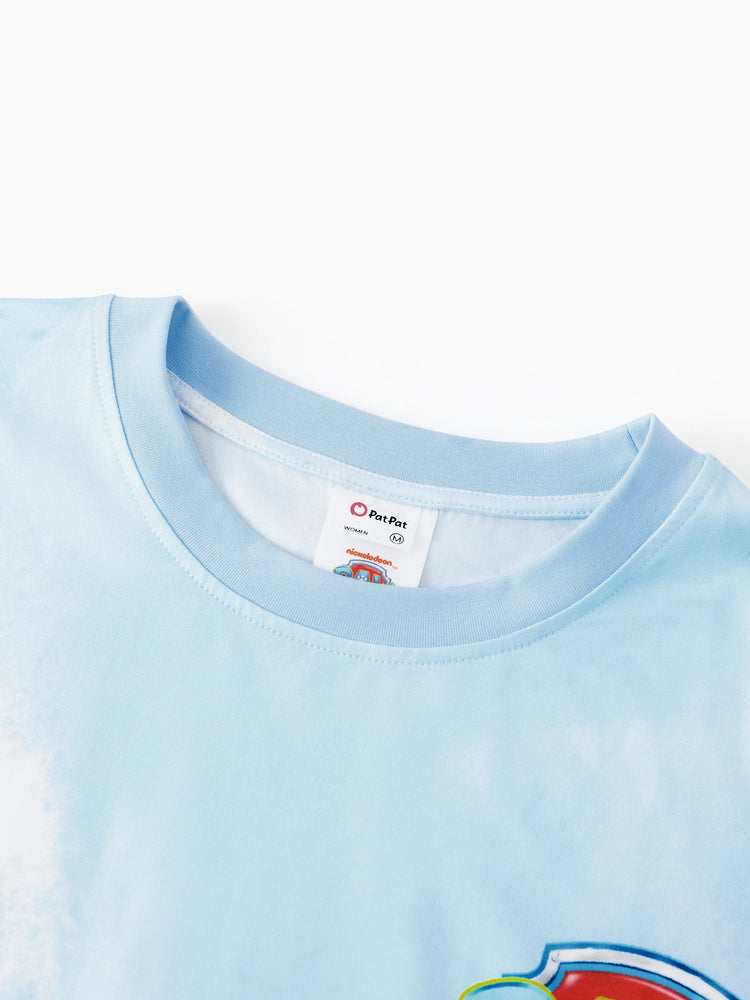 PAW Patrol Mommy & me Casual Tie-dye Printed Tee Multi-color