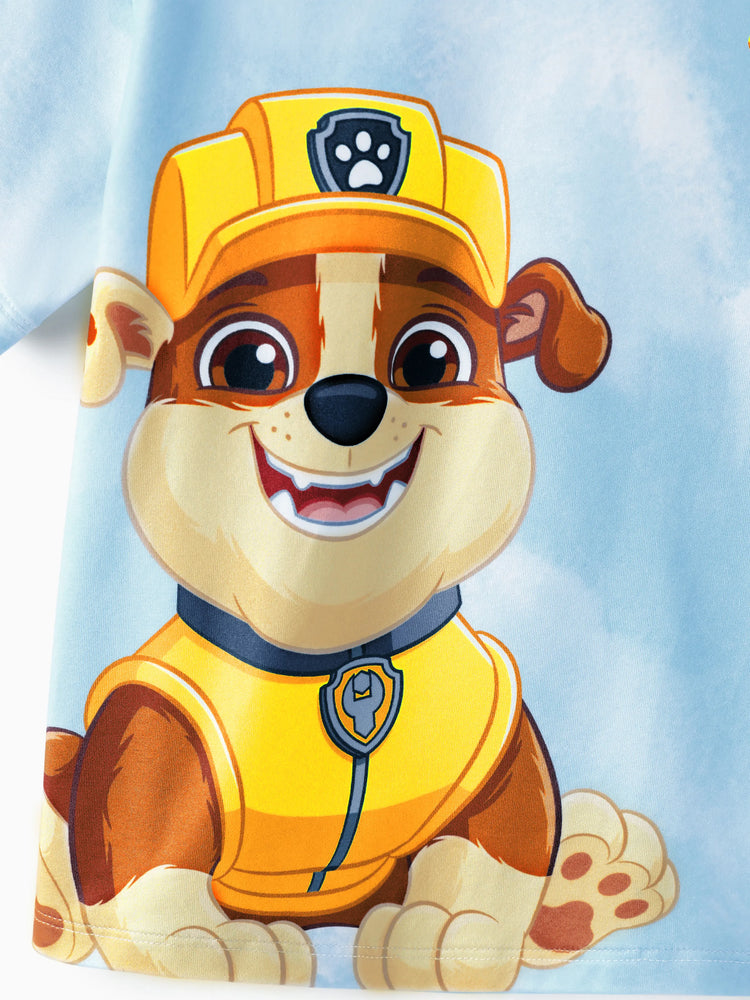 PAW Patrol Matching Family Casual Tie-dye Printed Tee Multi-color