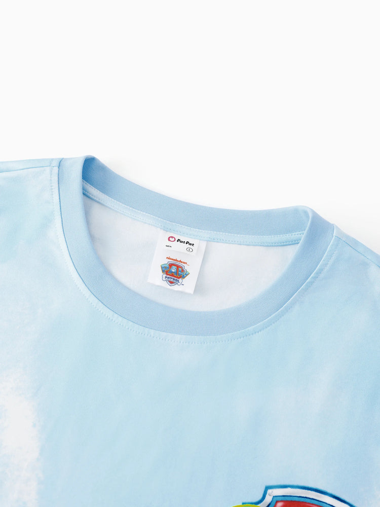 PAW Patrol Daddy & Son Casual Tie-dye Printed Tee Multi-color